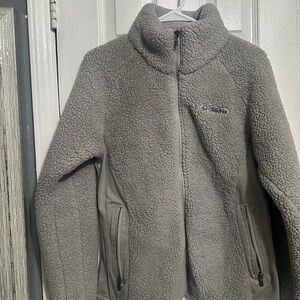 Columbia Soft Gray Sherpa Jacket